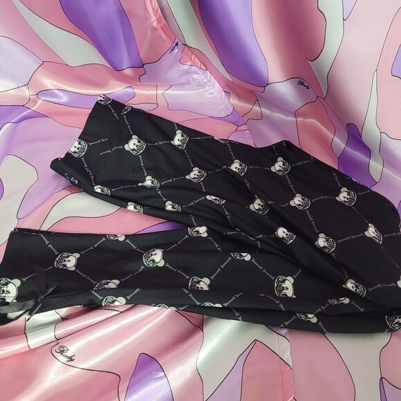Killstar Medium Leggings Gloomy Bear Black Lace Goth Kawaii Style Y2K Fashion - Picture 5 of 9